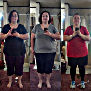 Left: taken about a month into my journey. Middle: taken about a month and a half in. Right: taken this weekend (10/26/13)